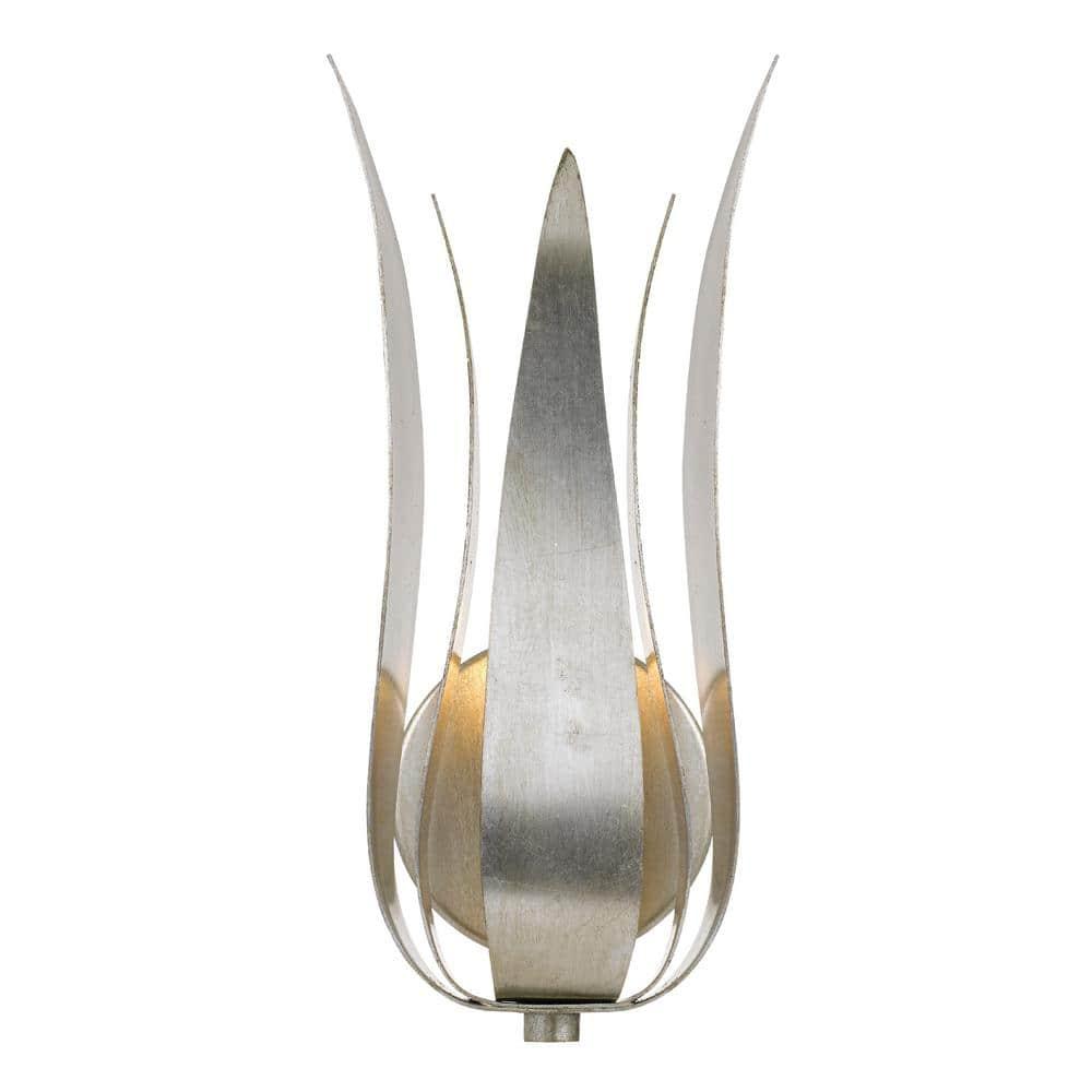 Crystorama Lighting Broche 1 - Light Sconce in  Antique Silver