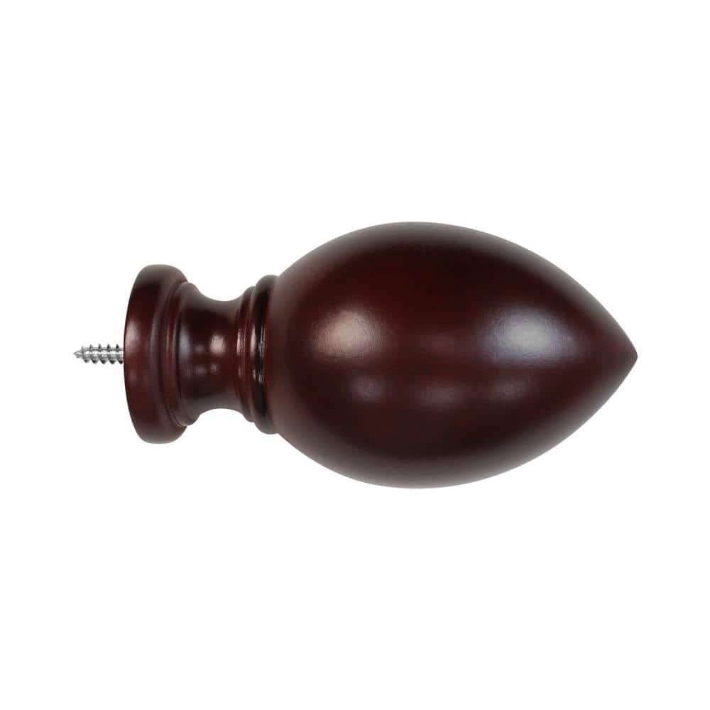 2PC 1-3/8"  Lumi Home Furnishings Mahogany