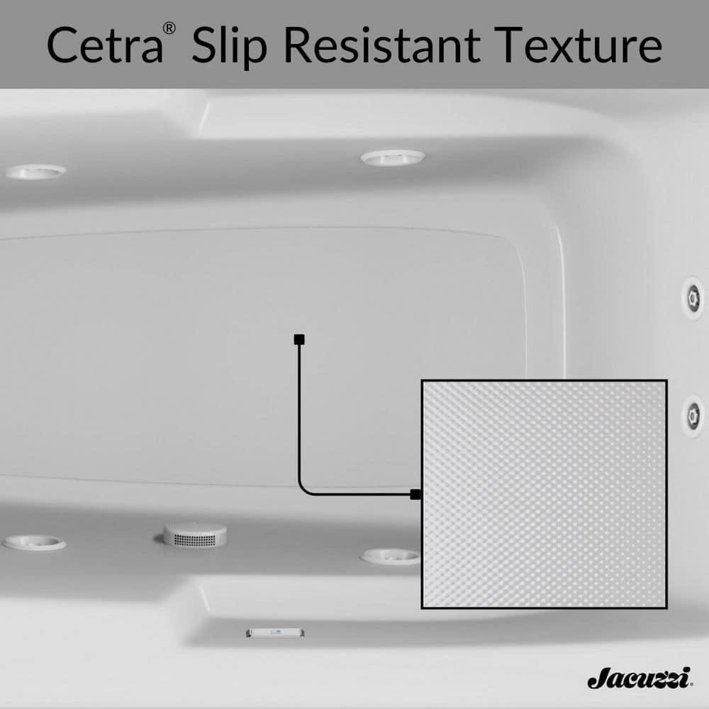 Cetra 60" x 36" Alcove Whirlpool Bathtub