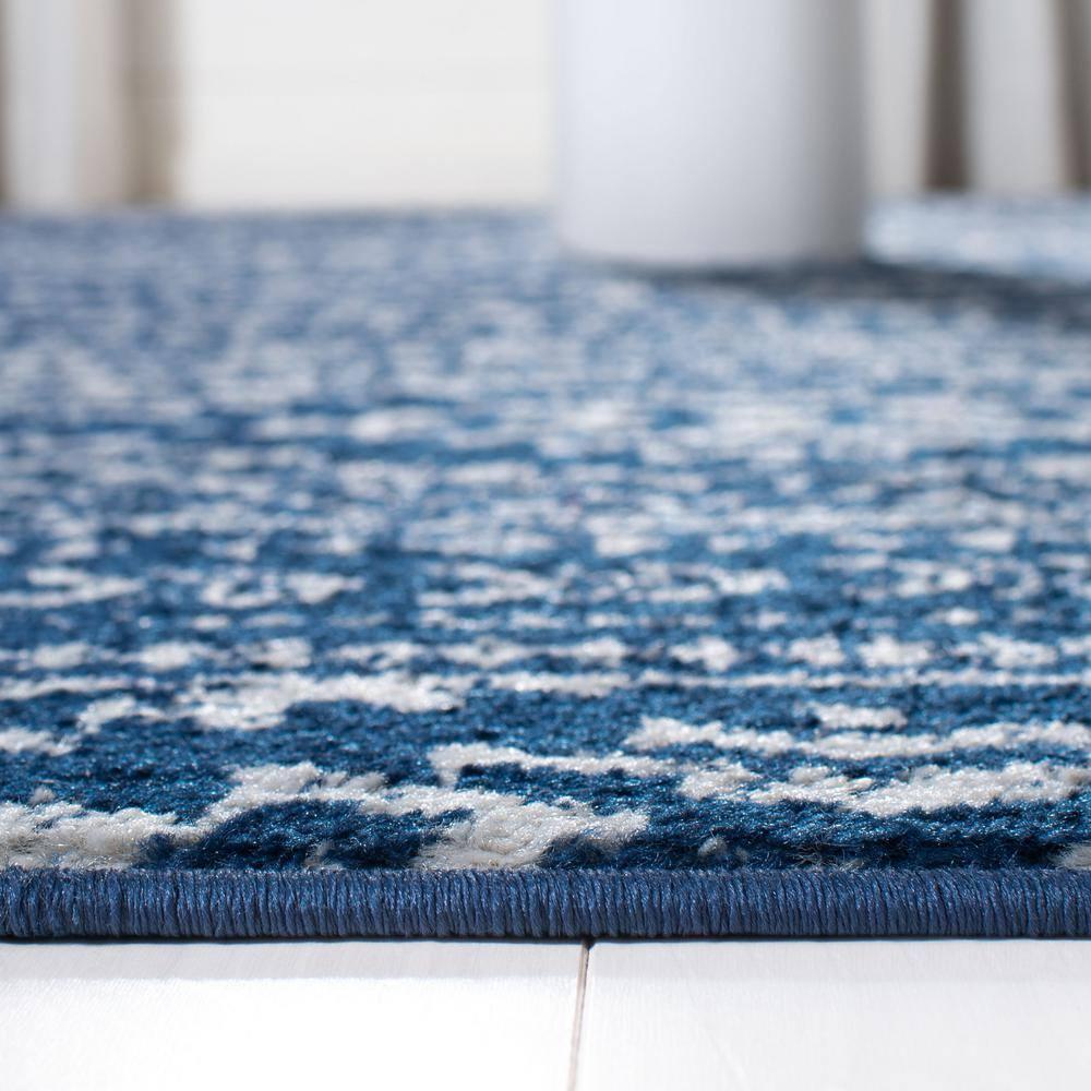 Tulum TUL272 Power Loomed Area Rug - Navy/Ivory - 5'3"x7'6" - Safavieh.