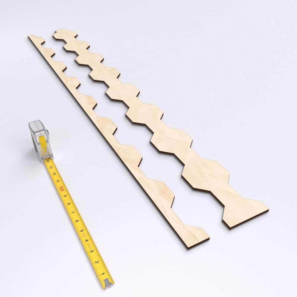 Ekena Millwork Pontiac Adjustable Wood Decorative Slat Wall Panel Kit