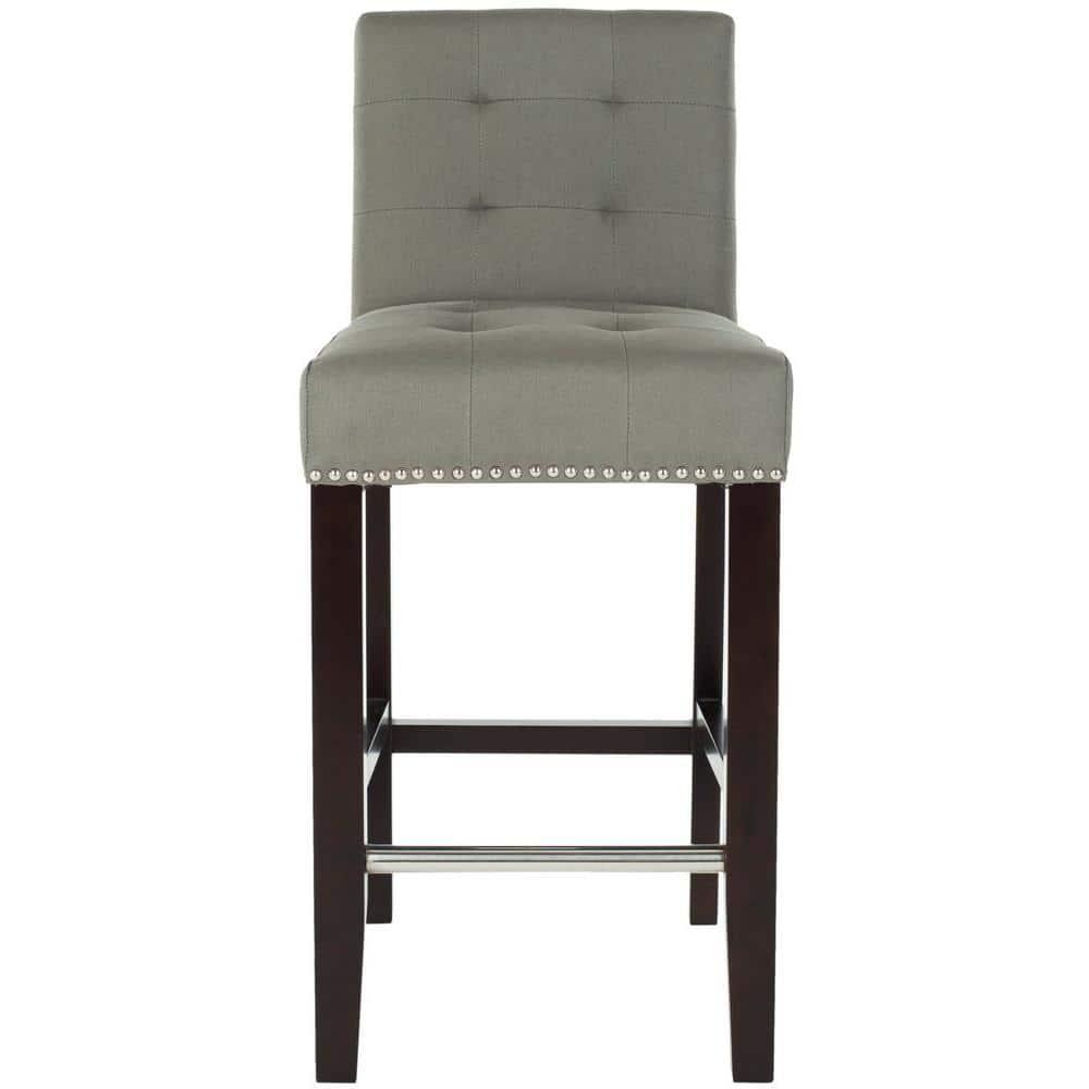 Thompson 23.9" Counter Stool with Silver Nail Heads - Seamist - Safavieh