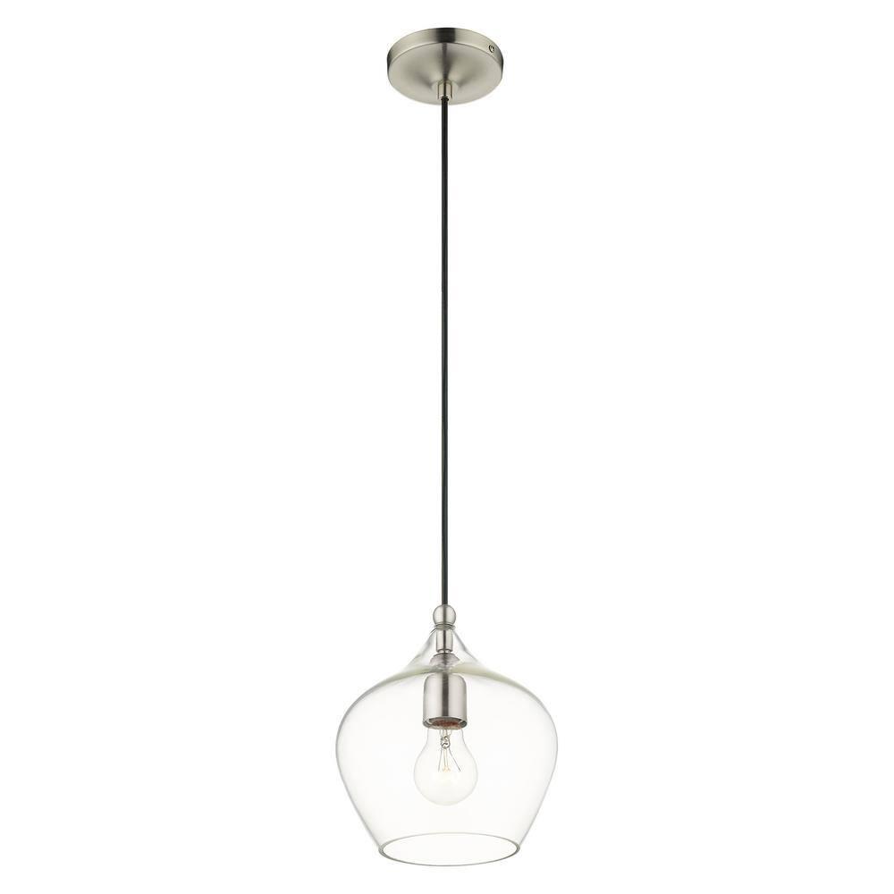 Livex Lighting Pendants 1 - Light Pendant in  Brushed Nickel