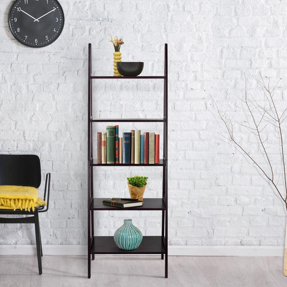 Casual Home 5-Shelf Ladder Bookcase
