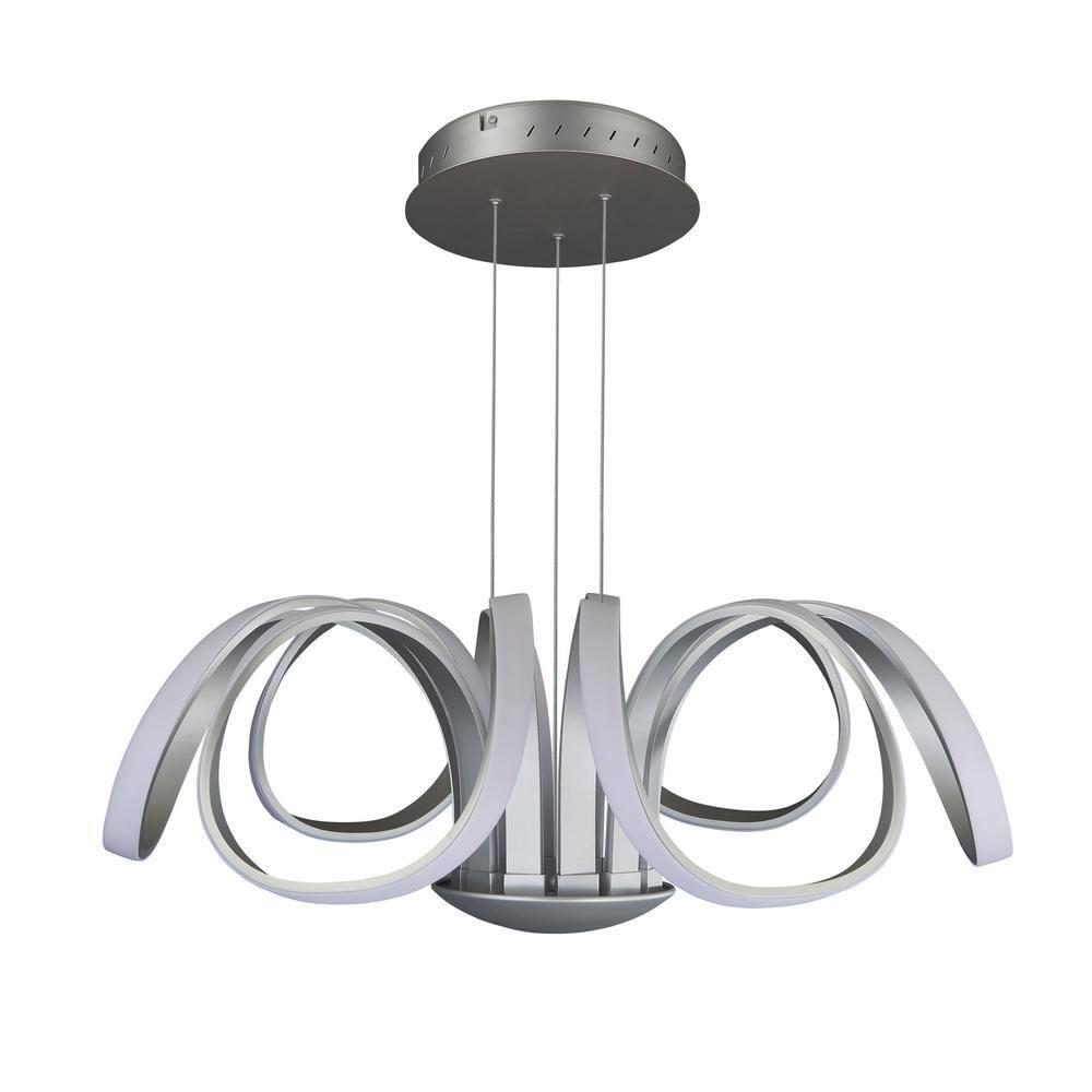 Capella Flower 30" Integrated LED ETL Certified Chandelier Height Adjustable Pendant