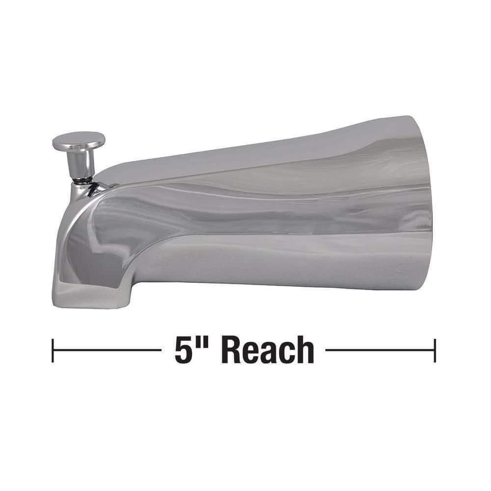 Danco 4301115 Chrome 0.77 lb Diverter Tub Spout