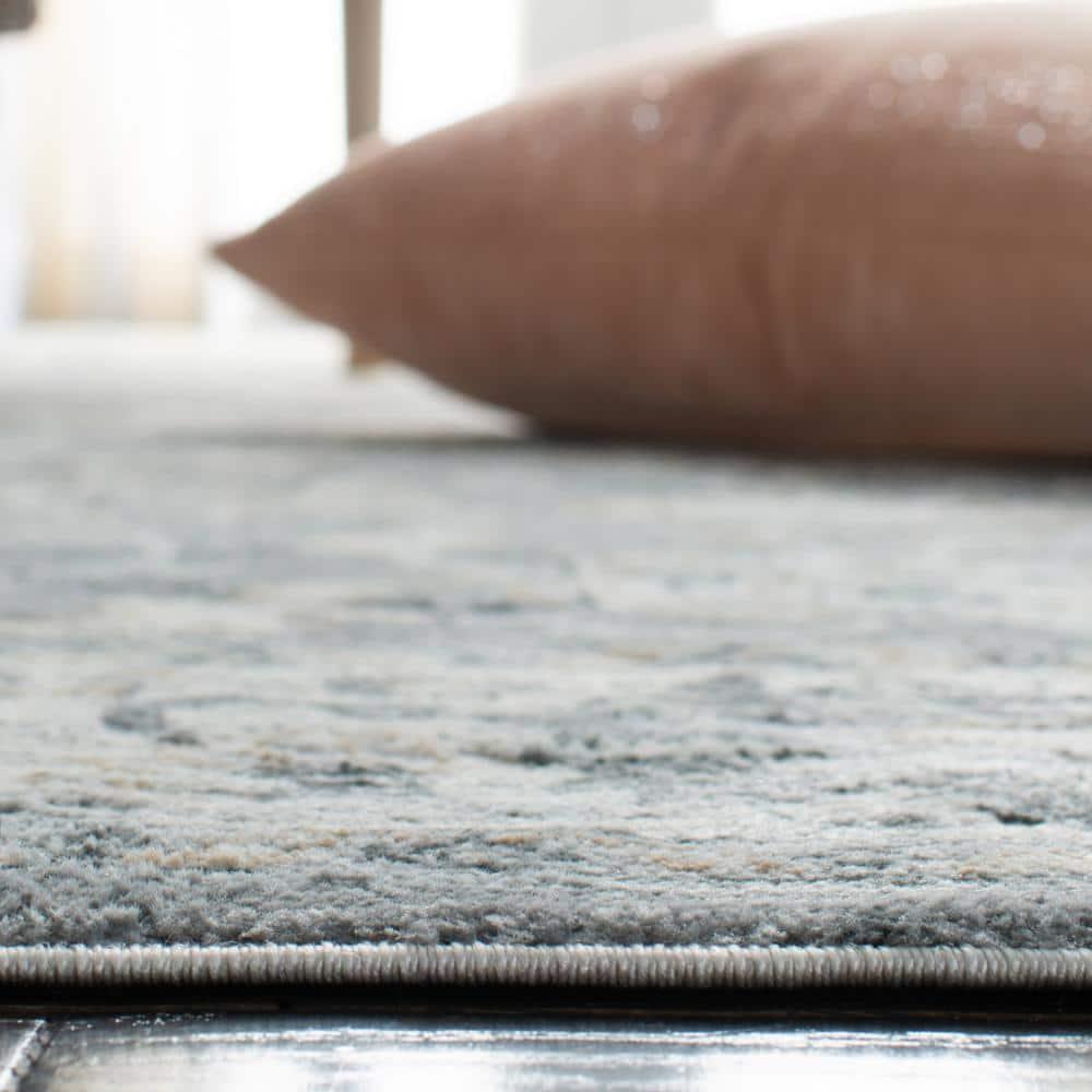 Isabella ISA940 Power Loomed Area Rug - Grey/Cream - 4'x6' - Safavieh.