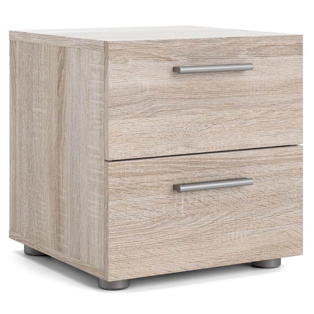 Tvilum,Austin 2 Drawer Nightstand, Truffle Oak