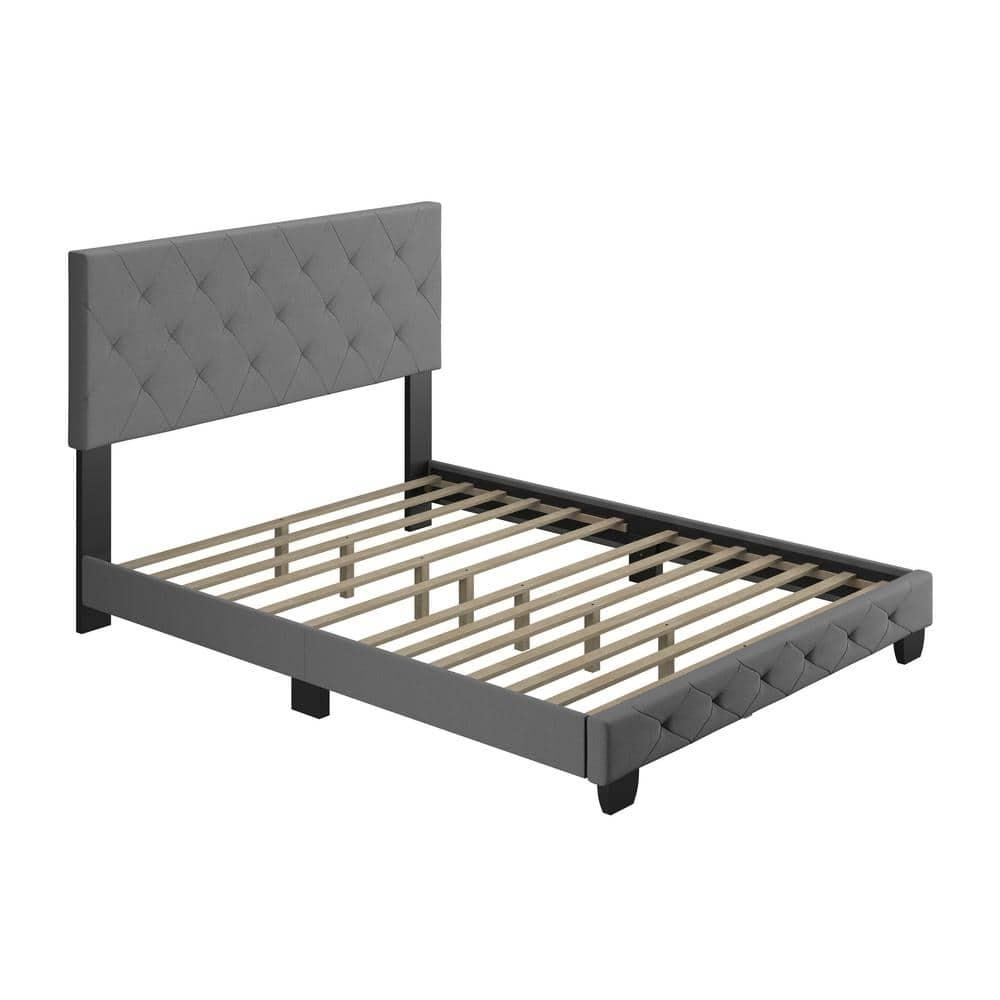 Boyd Sleep Boyd Sleep Chloe Linen Upholstered Bed Frame with Adjustable Headboard, Sturdy Wood Slat System, No Box Spring Required