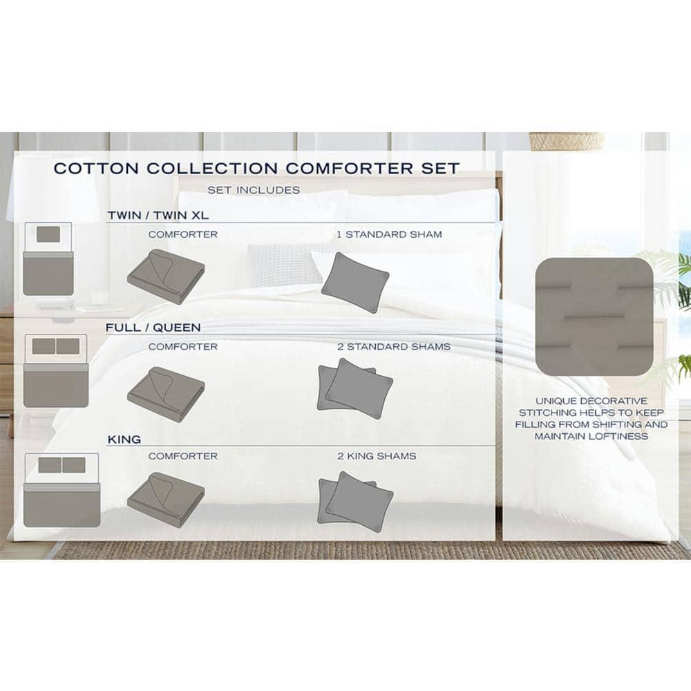 Nautica Nautica Fairwater Blue Cotton Reversible Comforter Set