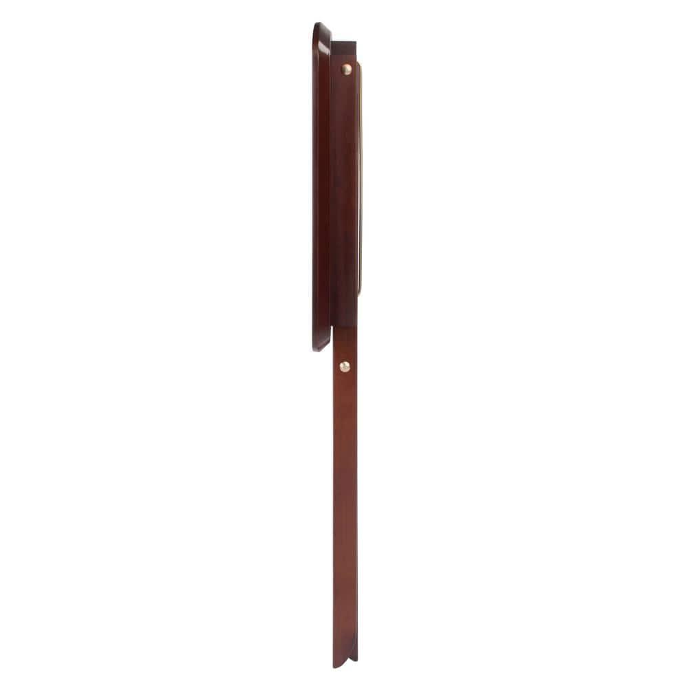 2pc Darlene Snack Table Set Walnut - Winsome: Portable, No Assembly Required, Space-Saving Design