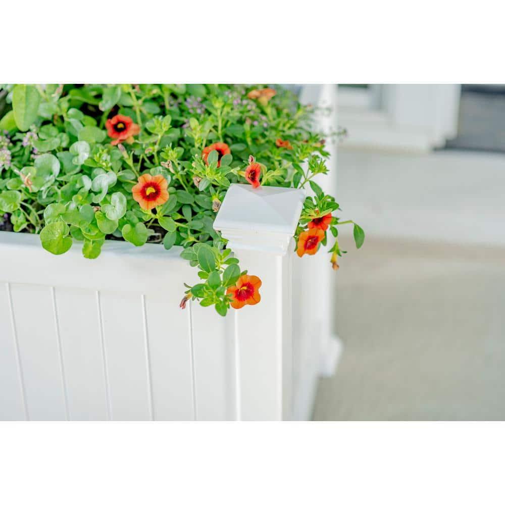 Vita White Vinyl Planter Box & Reviews | Wayfair