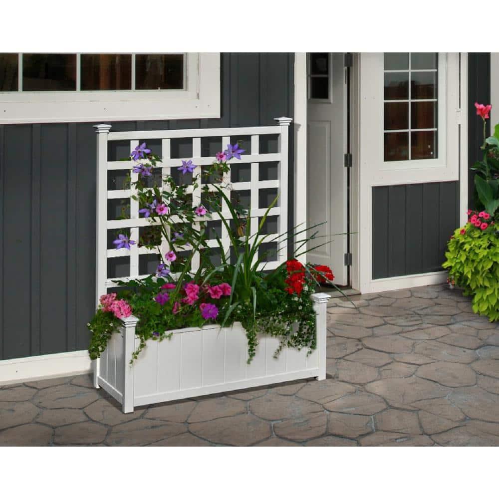 Vita Huron Planter Box with Trellis