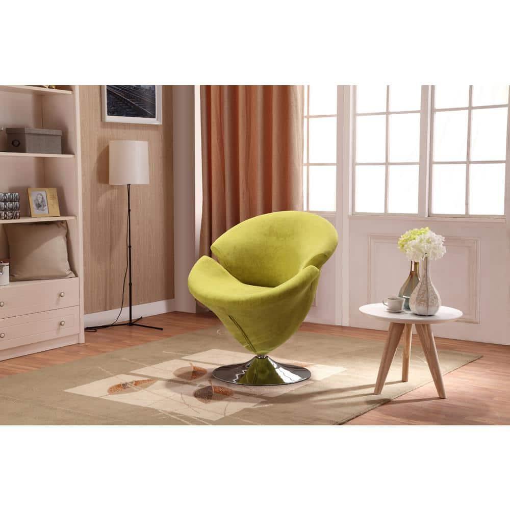 Aanayah Velvet Swivel Barrel Chair