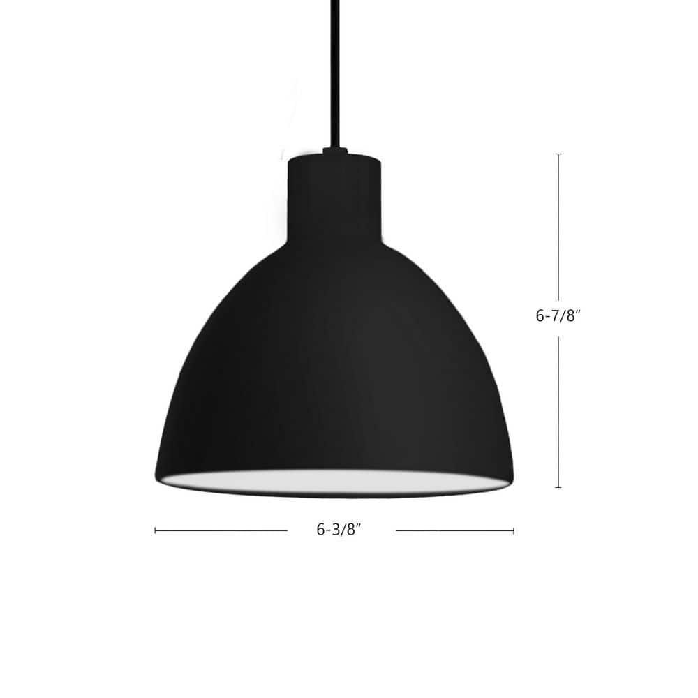 1 - Light Black LED Single Pendant