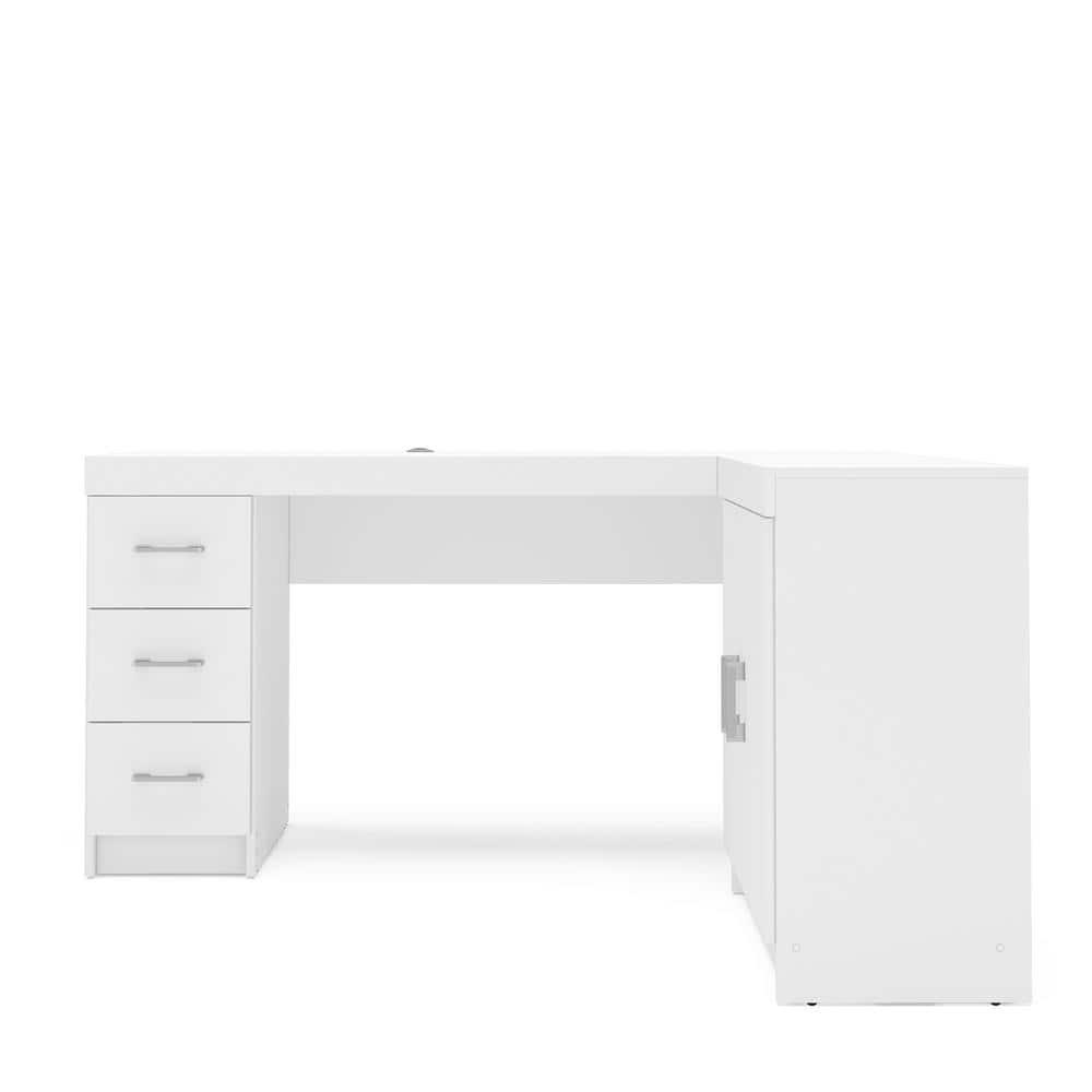 Mayne Corner Desk White - Polifurniture
