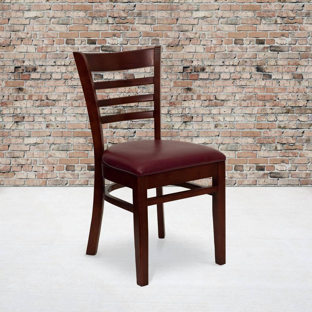 Red Barrel Studio® Ladder Back Wooden Restaurant Chair