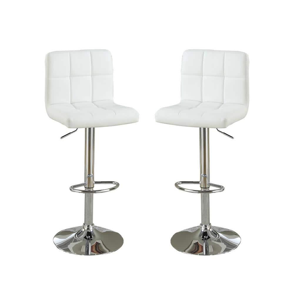 Bar Stools 1 Set Of 2, Counter Height Bar Stools, Square Cushion Bar Stools With Back, Footstool, Cafe, 2 Pieces