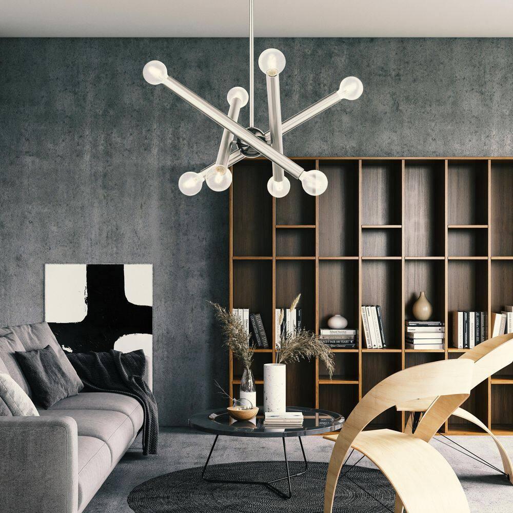 Livex Lighting Stafford 8 - Light Chandelier in  Brushed Nickel