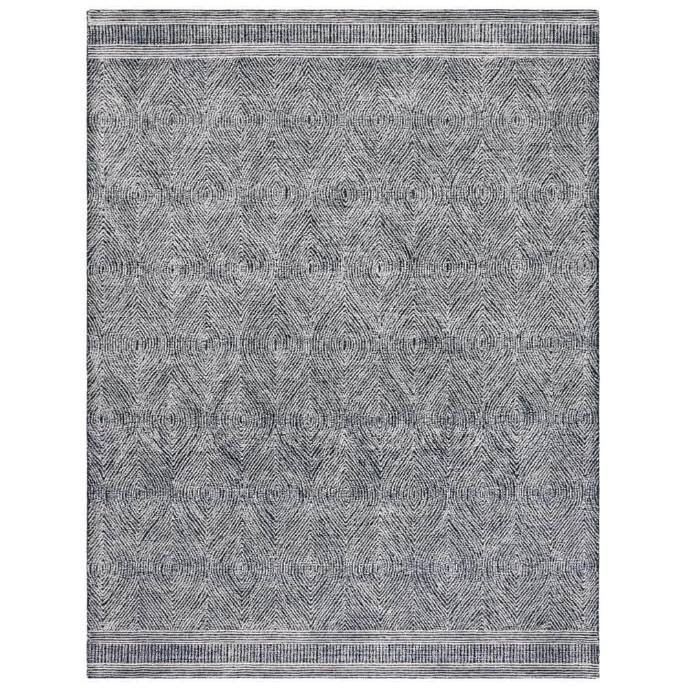 Abstract ABT340 Handmade Indoor Area Rug - Ivory/Chocolate - 8'x10' - Safavieh
