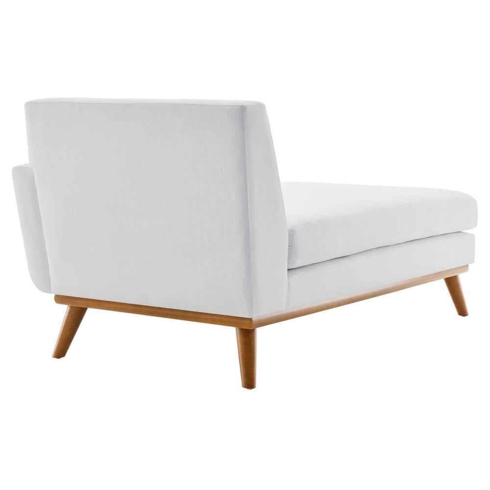 Modway Engage Right-Facing Upholstered Fabric Sectional Sofa in White