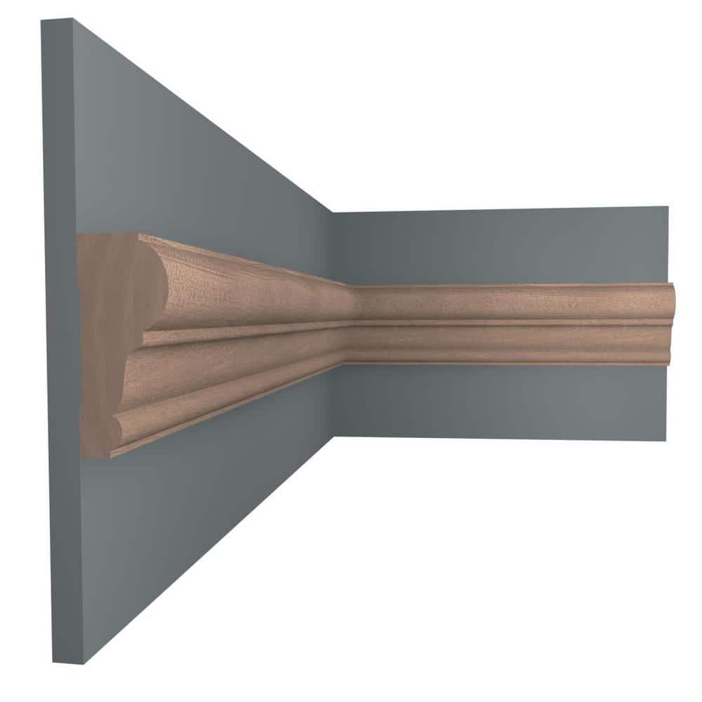 Ekena Millwork WM392 1"D x 2 3/8"W x 96"L Solid Wood Stain Chair Rail Molding