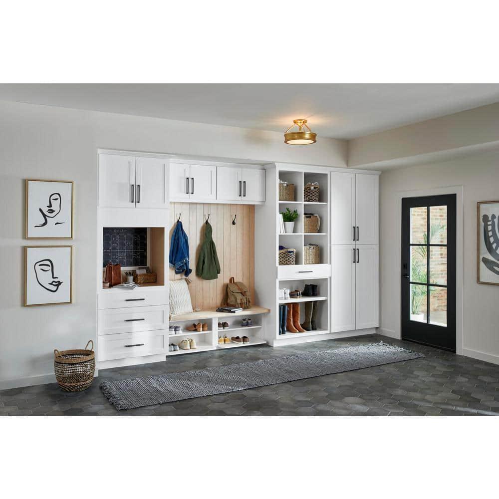 Avondale 30 in. W X 12 in. D X 24 in. H Ready to Assemble Plywood Shaker Wall Bridge Kitchen Cabinet in Alpine White