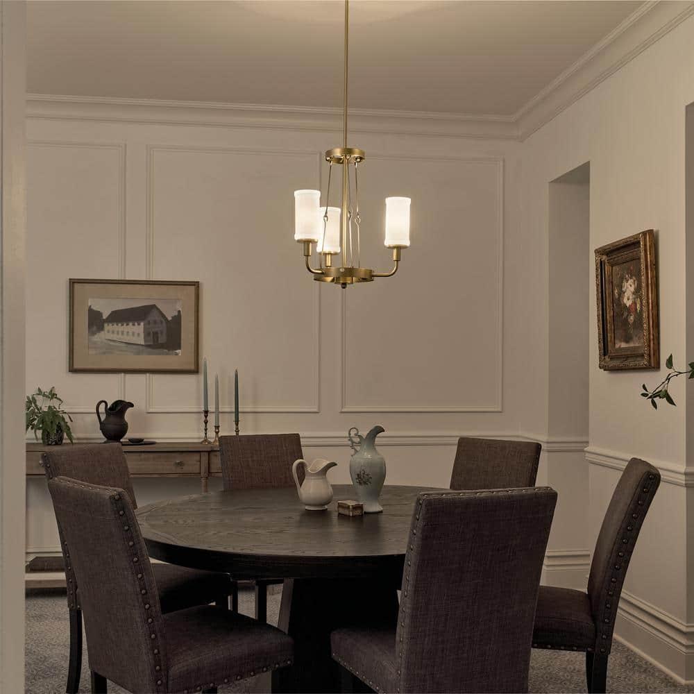 Kichler Lighting Vetivene 3 - Light Chandelier in  Natural Brass