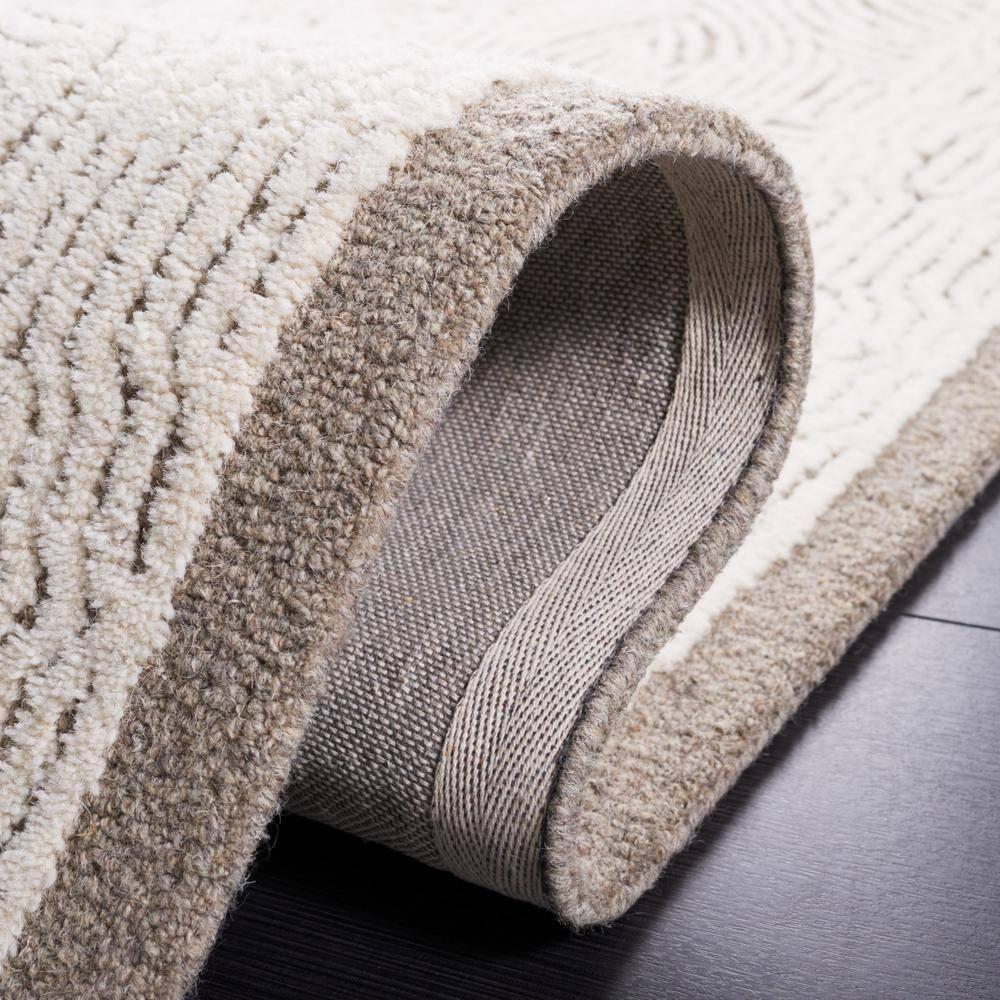 Abstract ABT575 Handmade Indoor Area Rug - Beige/Ivory - 5'x8' - Safavieh