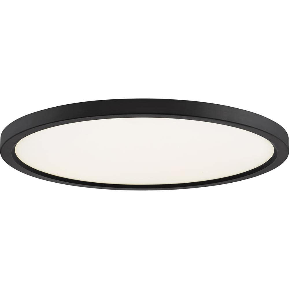 Quoizel Lighting Outskirts 1 - Light Flush Mount in  Oil Rubbed Bronze