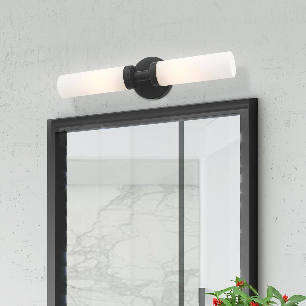 Livex Lighting Aero 2 - Light Vanity in  Black