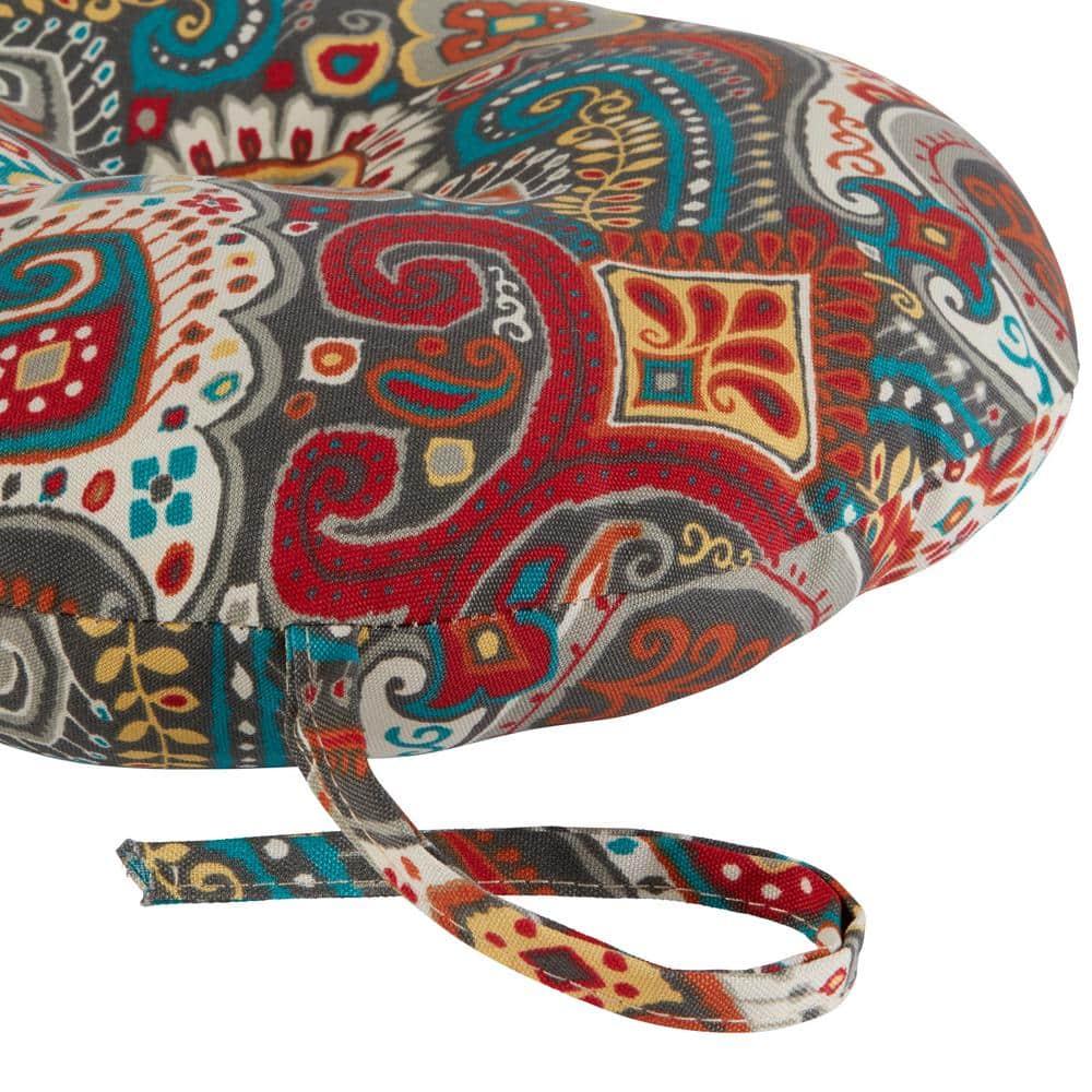 Asbury Park Cojín Redondo para Asiento de Bistró para Exteriores de 15 Pulgadas (Juego de 4) de Greendale Home Fashions