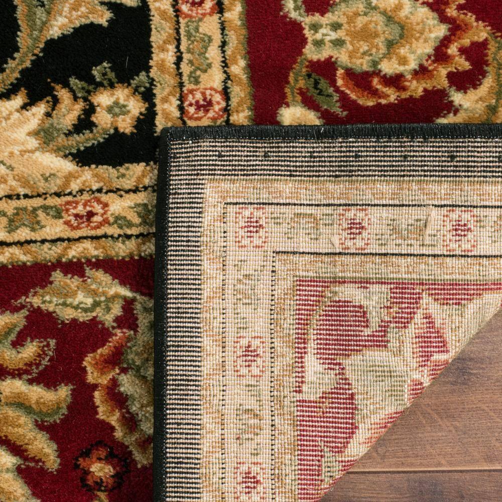 Lyndhurst LNH212 Power Loomed Runner Rug - Black/Red - 2'3"x22' - Safavieh