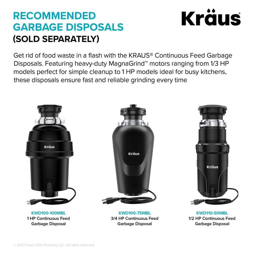 Kraus KHT411-25 Standart Pro Drop-in Topmount 16 Gauge Single Bowl 2-Hole Stainless Steel Set (5 Item Bundle: Sink, Bottom Grid, Assembly, Drain Cap, Kitchen Towel), 25 Inch, Tight Radius