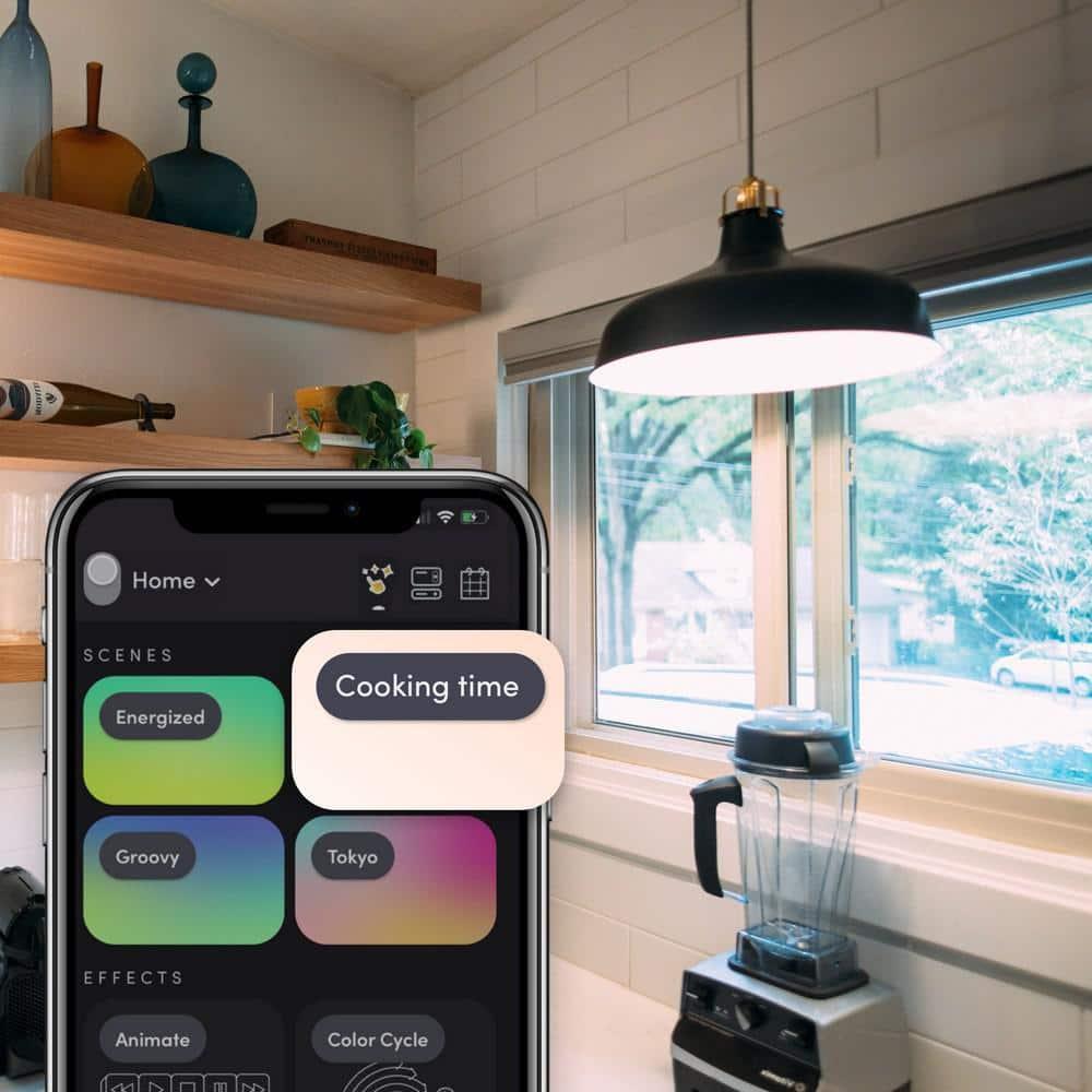 LIFX Color A19 800 lumens, Billions of Colors and Whites, Wi-Fi Smart LED Light Bulb, No Bridge Required, Works with Alexa, Hey Google, HomeKit and Siri (2-Pack)