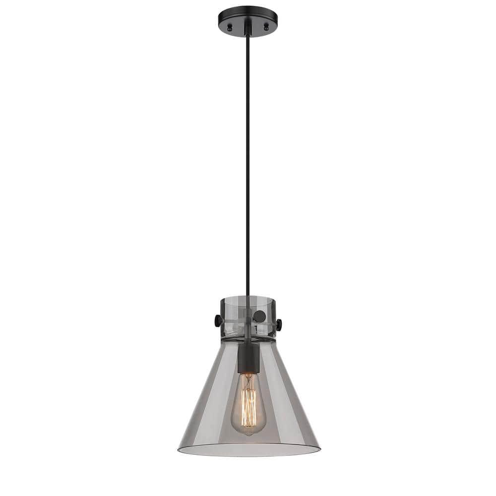 Innovations Lighting Newton Cone 1 - Light Pendant in  Matte Black