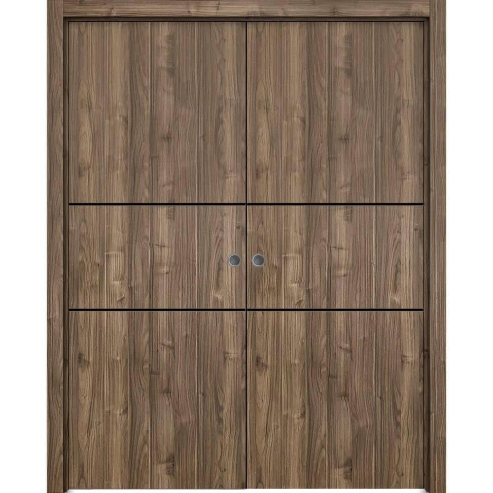 SARTODOORS Solid + Manufactured Wood Paneled French Doors