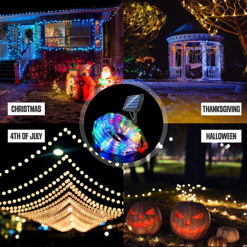 Bell + Howell Bionic 25 Ft Color Changing LED Rope Lights, USB and Solar Powered