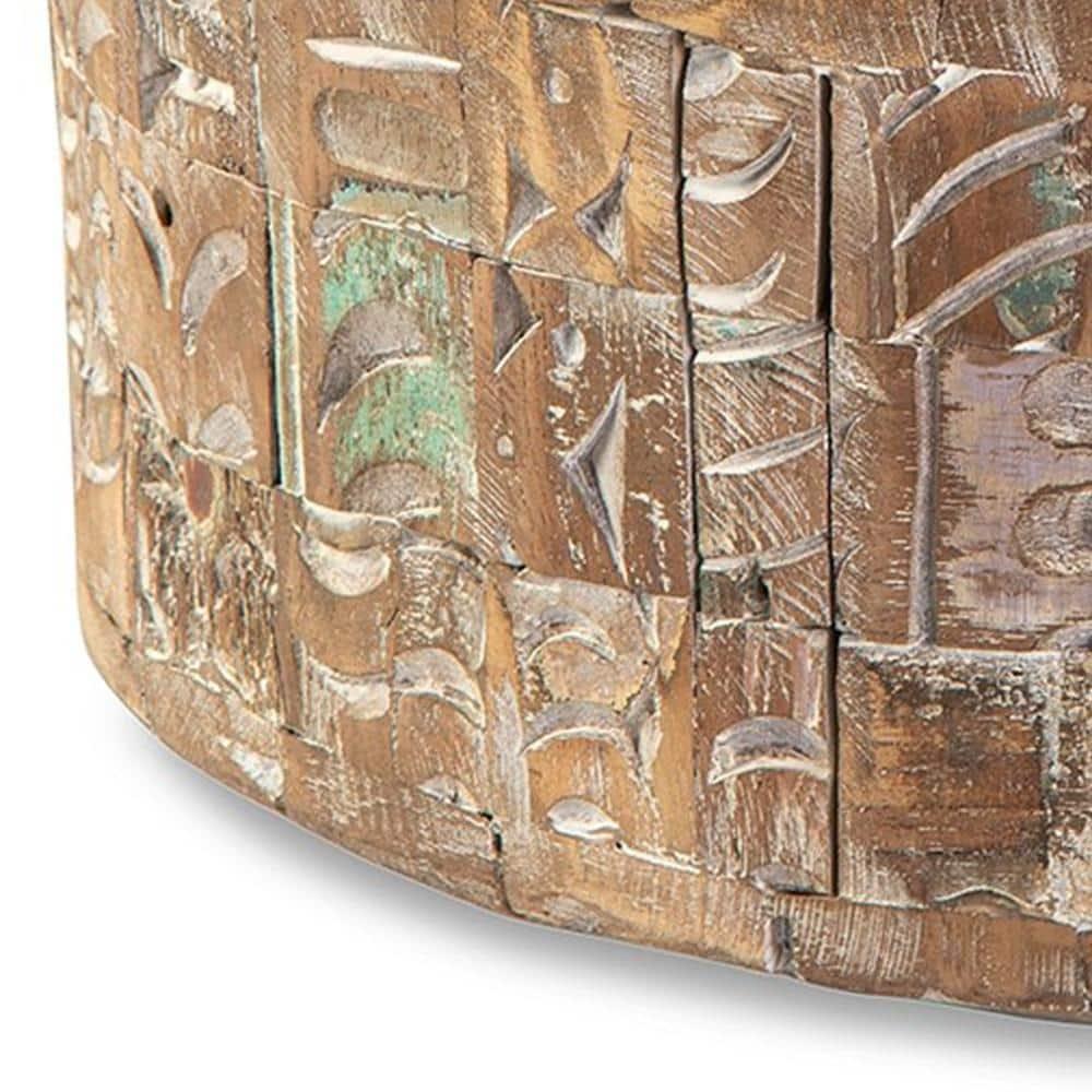 Meti 13 Inch Accent Flower Vase, Decorative Pot Style, Brown Black Metal