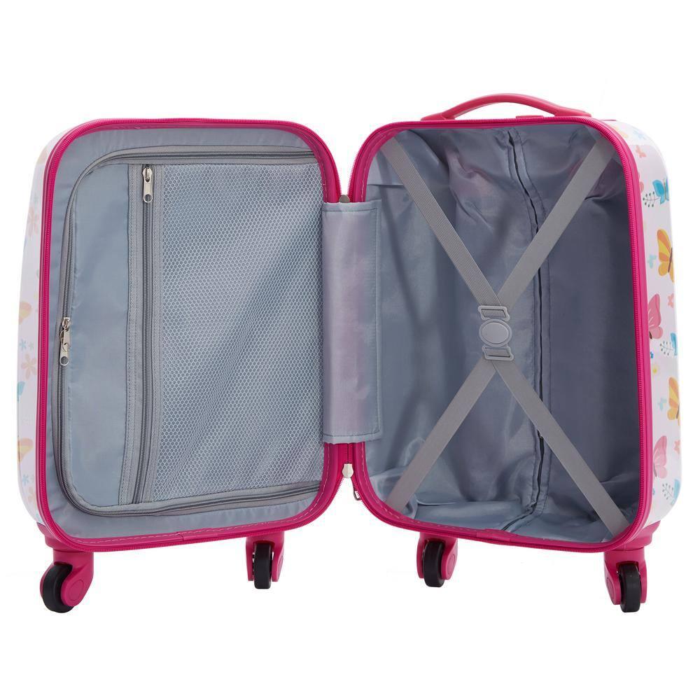 Travelers Club Kids' 5pc Hardside Checked Spinner Luggage Set - Ice Cream