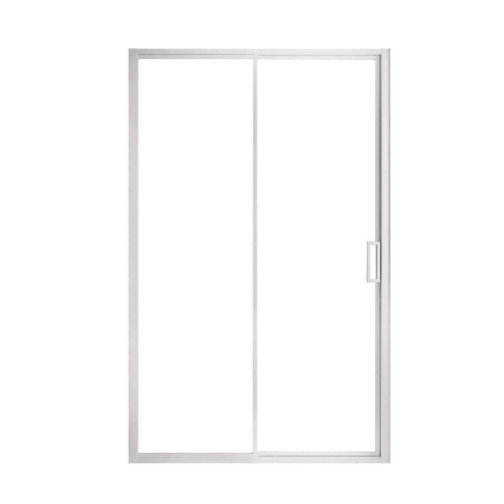 Ove Decors Stanford 48 In. W X 74 In. H Sliding Clear Straight Alcove Shower Door