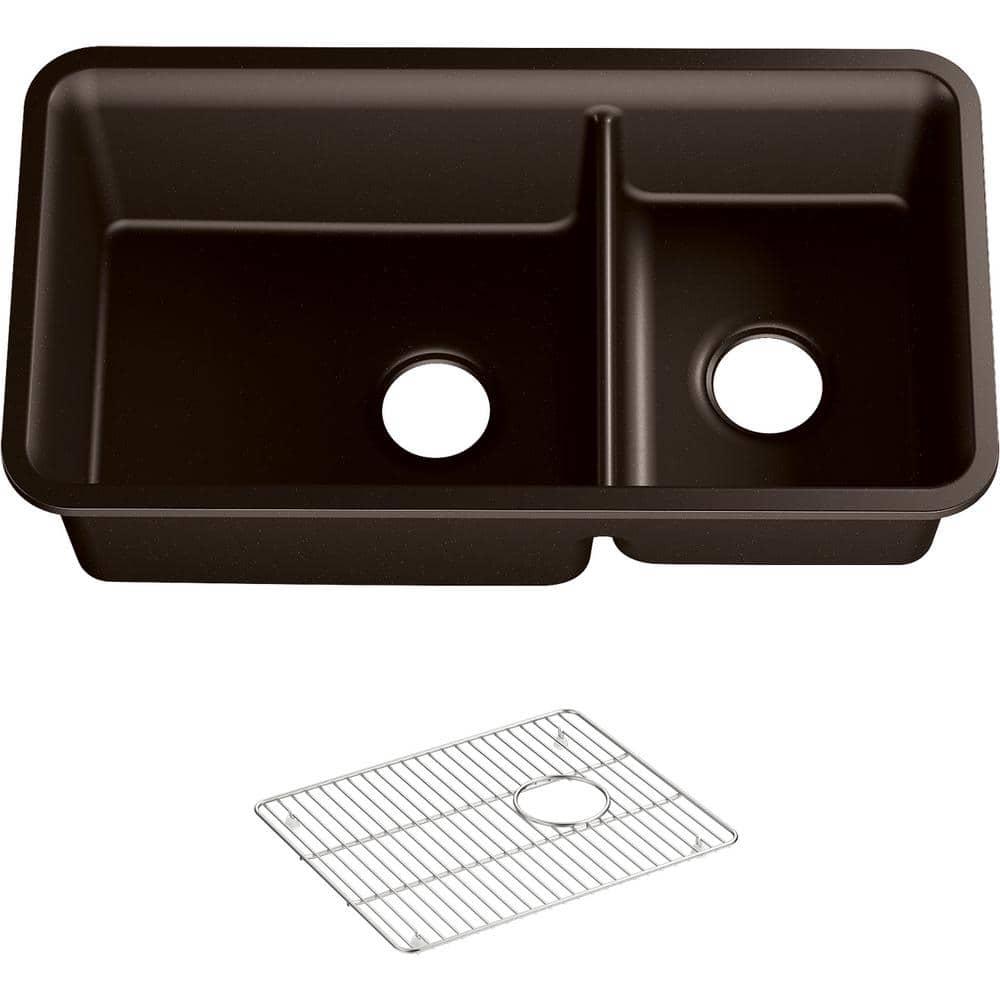 Cairn® 34" L x 18" W Double Basin Undermount with Accessories