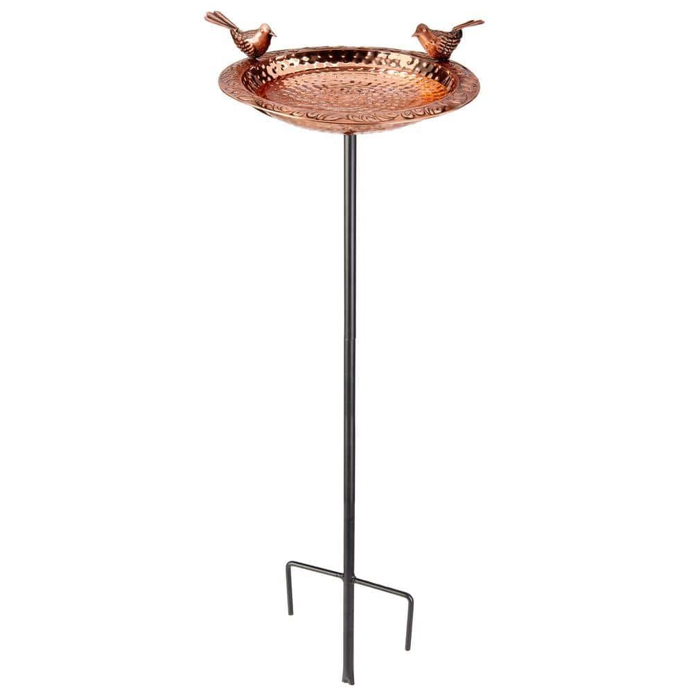 House of Hampton® Dowski Copper Single Tier Birdbath