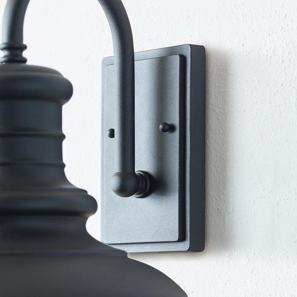 Generation Lighting Redding Station 12 1/2" High Black Outdoor Wall Light