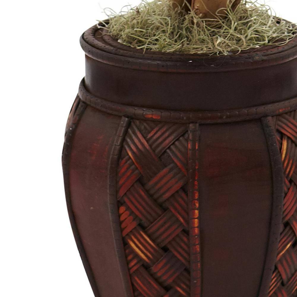 Nearly Natural 44-in Ficus Tree with Decorative Planter