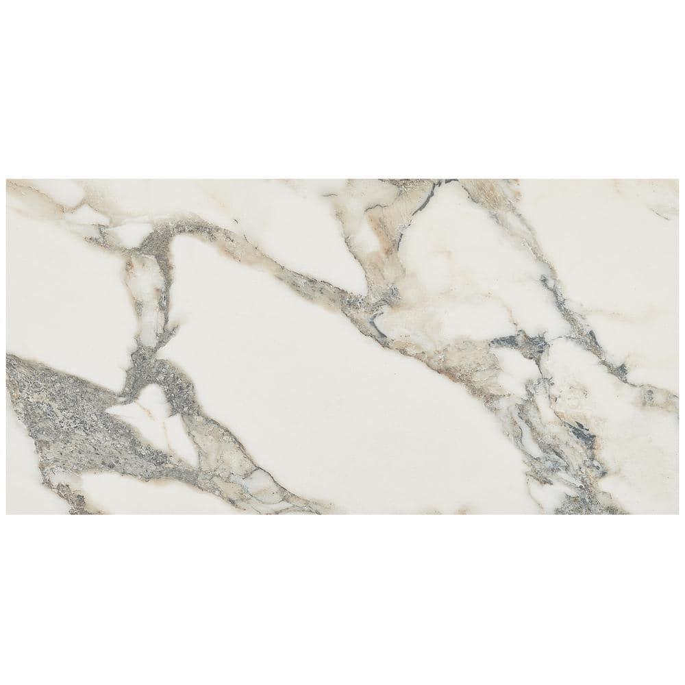 Bond Tile Saroshi 11.81 in. x 23.62 in. Matte Marble Look Porcelain Floor and Wall Tile (9.68 Sq. Ft. / Case)