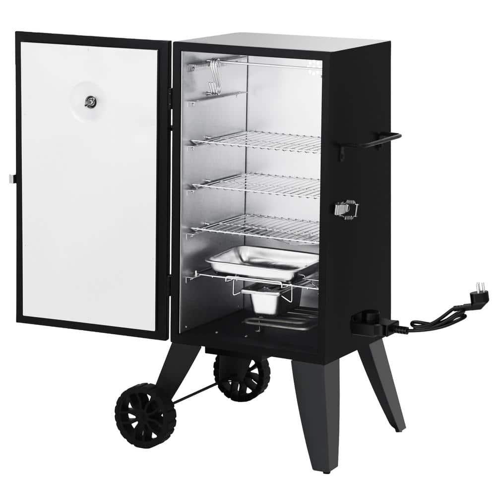 Royal Gourmet Royal Gourmet 28-Inch Analog Electric Smoker with 3 Cooking Grates, 1350W Output, Adjustable Temperature Control, Black