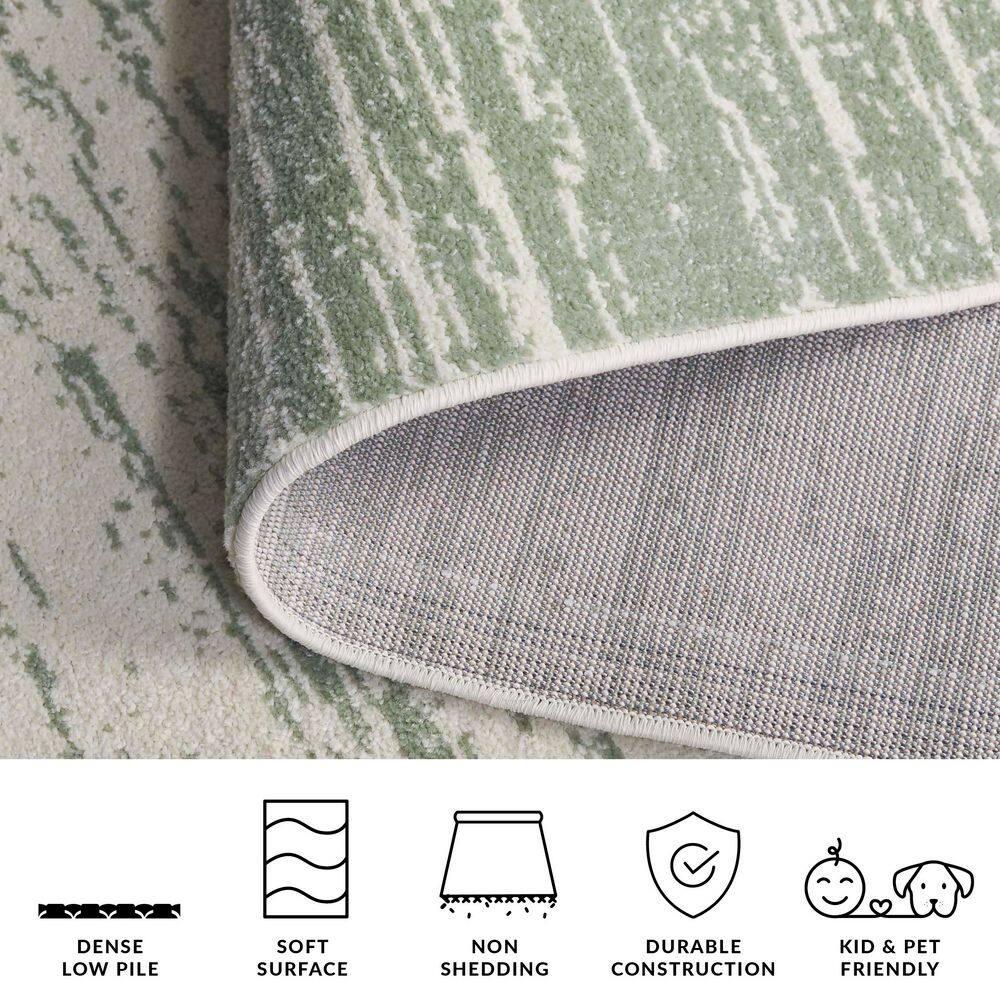 SAFAVIEH Adirondack Esmond Abstract Area Rug, Sage/Ivory, 8' x 10'