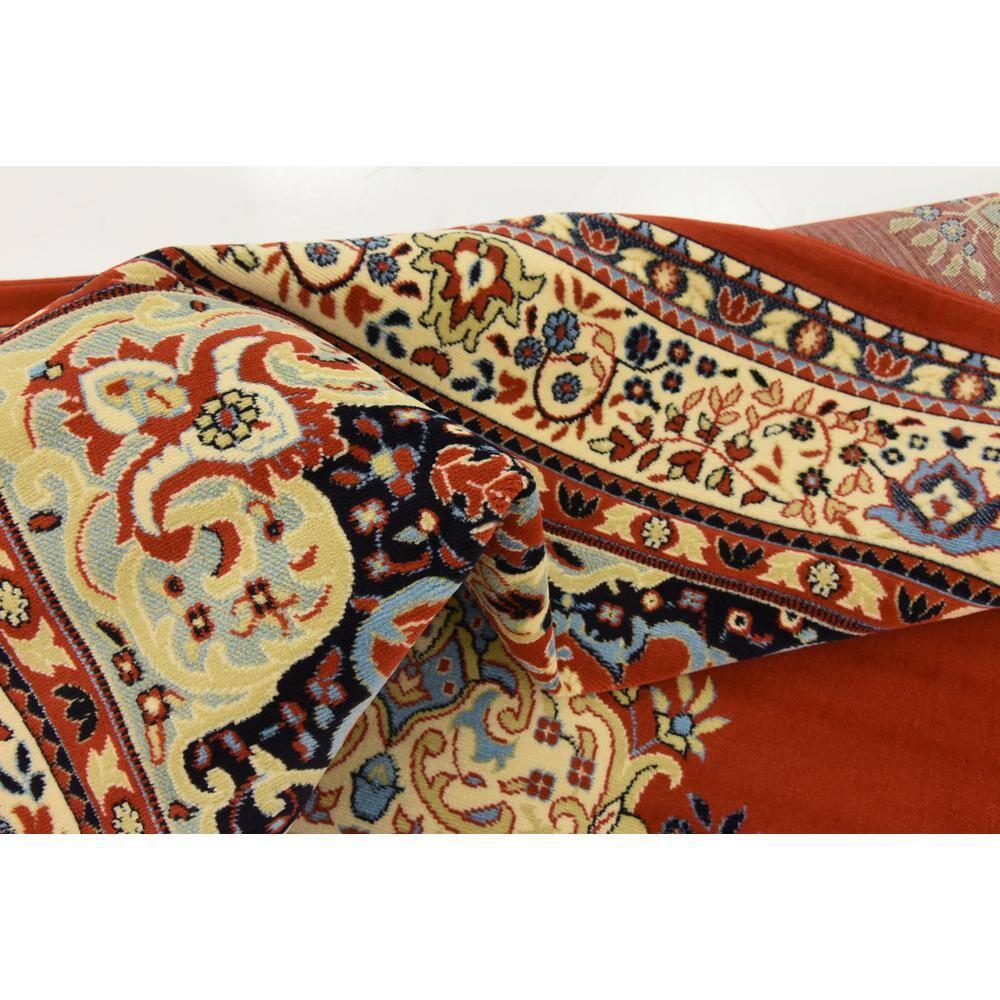 Unique Loom Reza Collection Area Rug - Washington (10'  x 13' 1" Rectangle Terracotta/Cream)