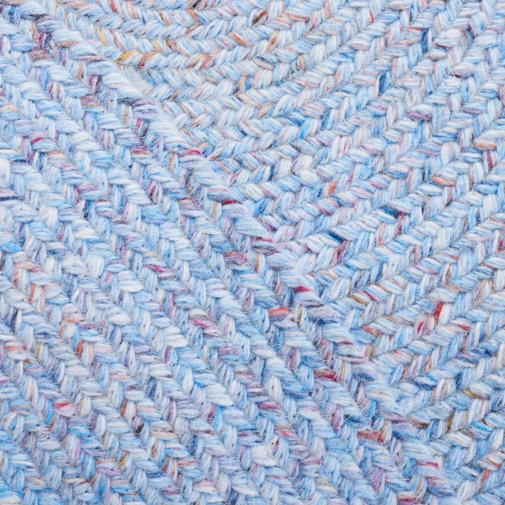 Braided BRD804 Hand Woven Area Rug - Light Blue/Red - 3' round - Safavieh.